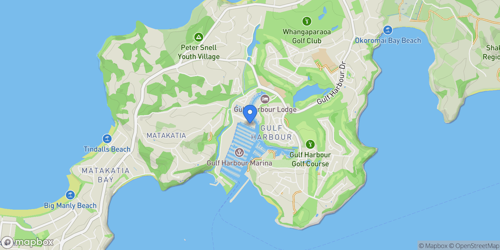 Map showing 38 Rue D Amarres, Gulf Harbour, Auckland, Auckland, Auckland, New Zealand.