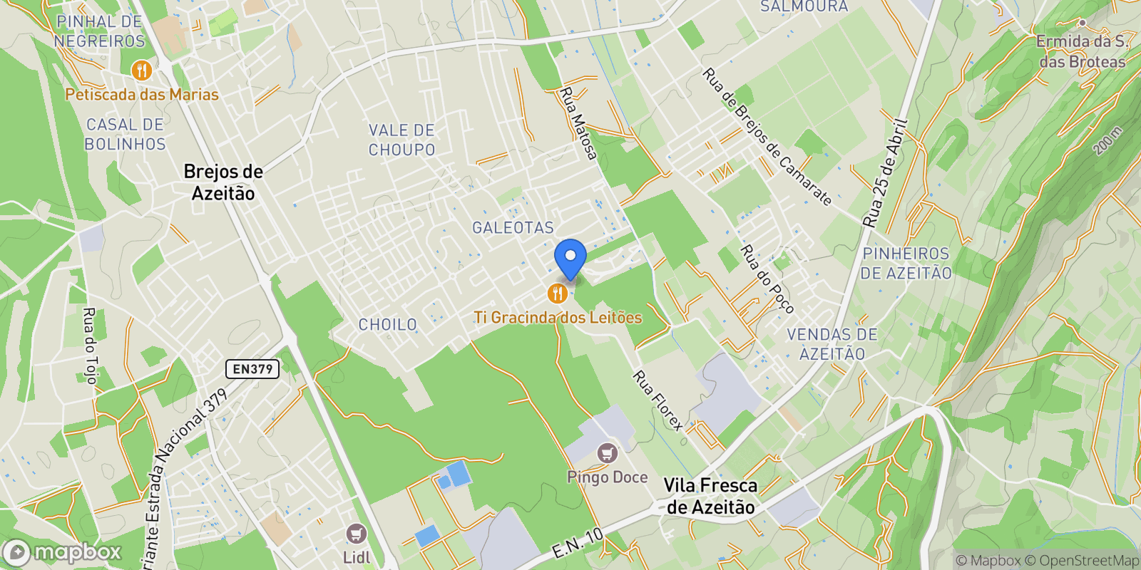 Map showing Azeitão, Setúbal, Setúbal, Setúbal, Azeitao (Sao Lourenco e Sao Simao), Setubal, Portugal.