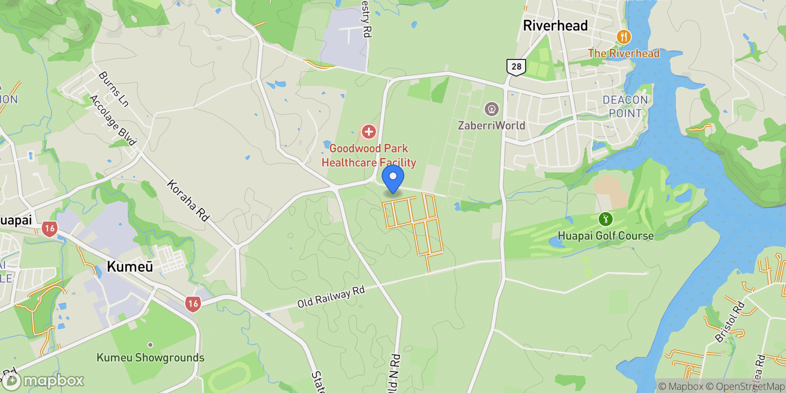 Map showing 18 Lathrope Road, Riverhead, Rodney, AUK, Kumeu, Auckland, New Zealand.