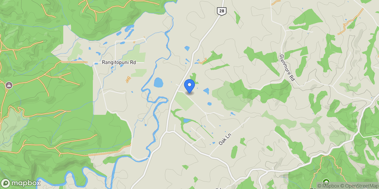 Map showing 25 Goldflats Lane, Coatesville, Rodney, AUK, Coatesville, Auckland, New Zealand.