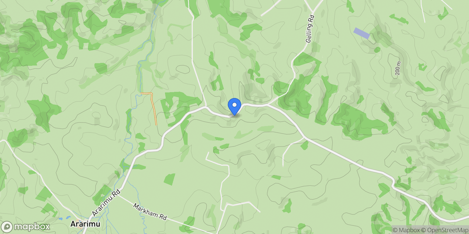 Map showing 1120 Ararimu Road, Ararimu, Franklin, AUK, Ararimu, Auckland, New Zealand.