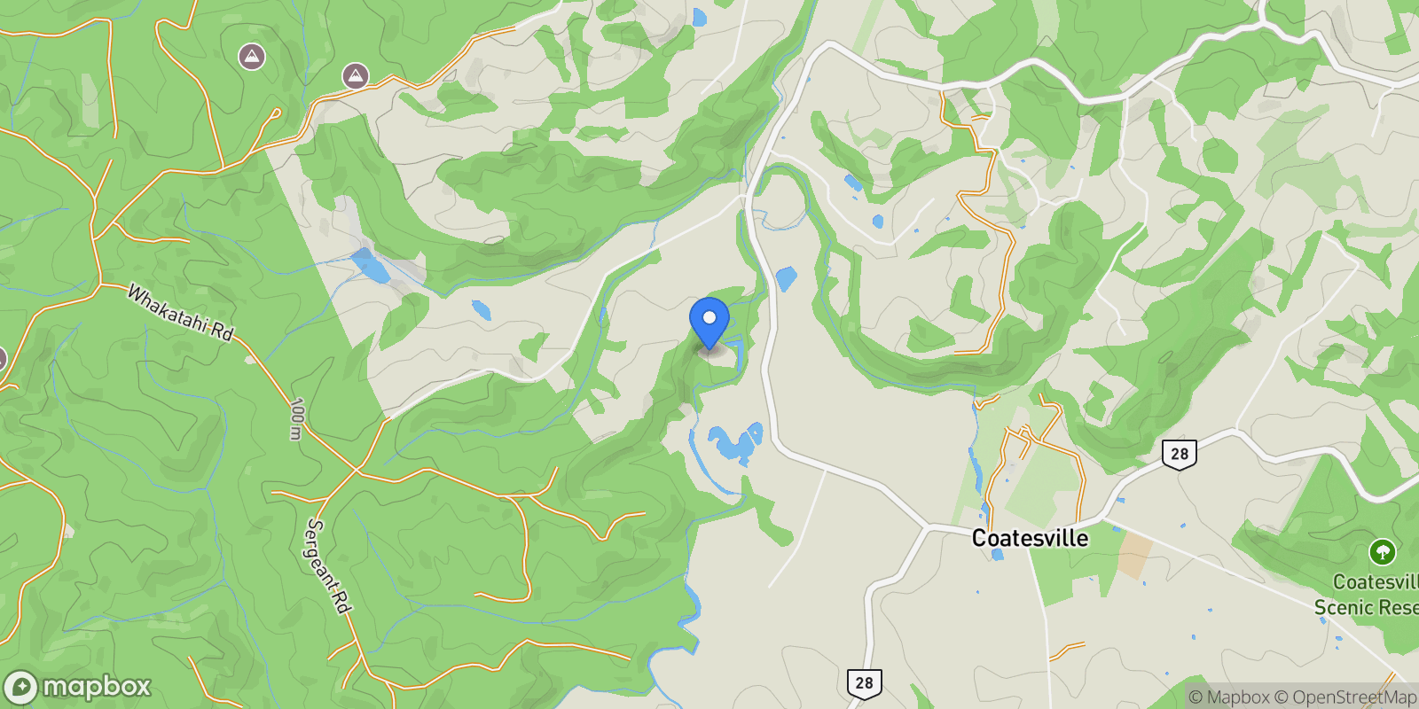 Map showing 45C Robinson Road, Coatesville, Auckland, AUK, Auckland, Auckland, New Zealand.