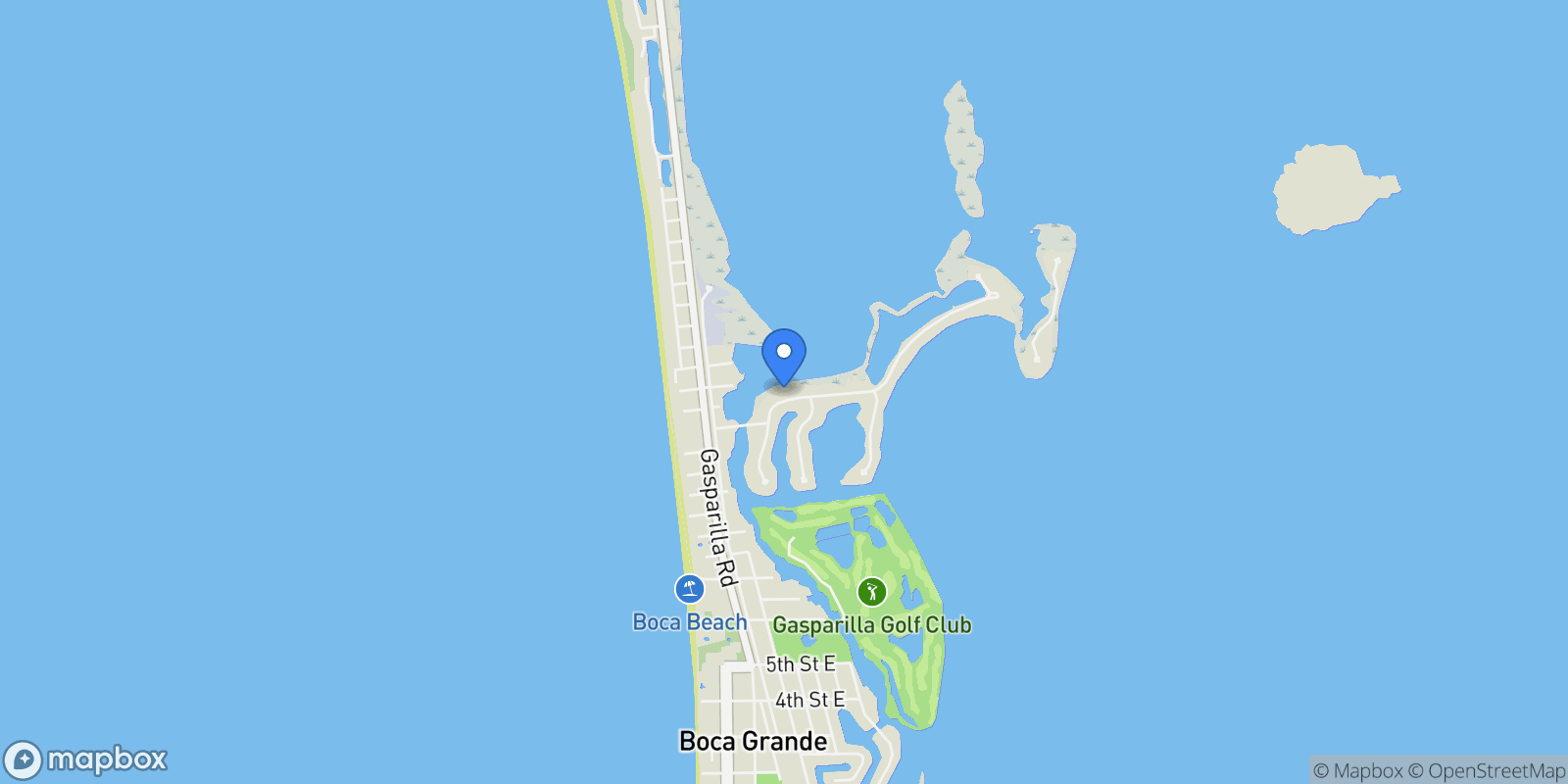Map showing 1655 Jose Gaspar Drive, Boca Grande, FL 33921, Boca Grande, Florida, United States.