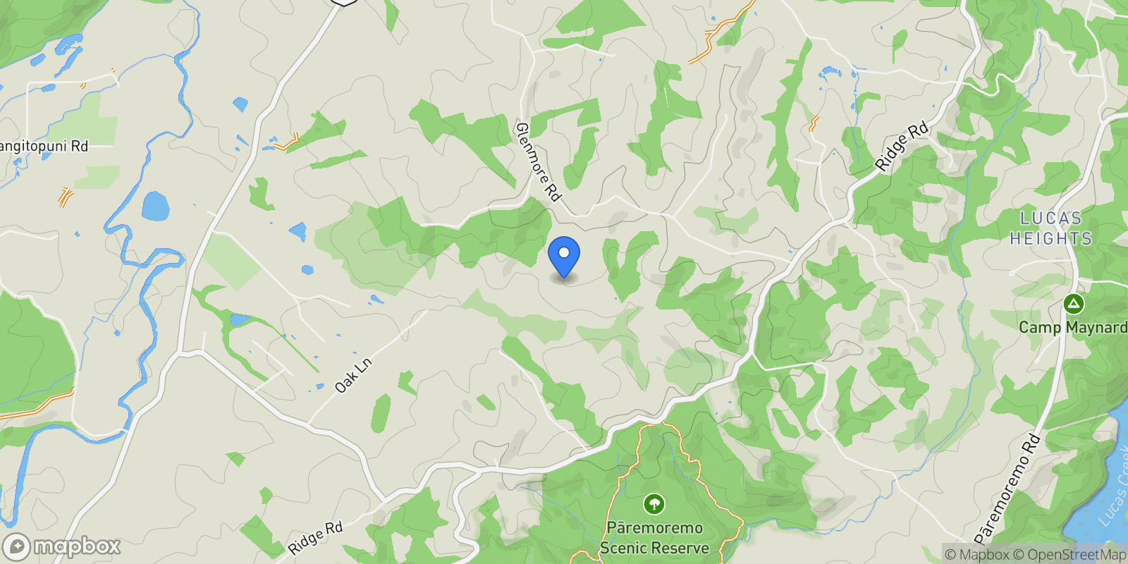 Map showing 208 Glenmore Road Coatesville, Auckland, Auckland, Auckland, New Zealand.