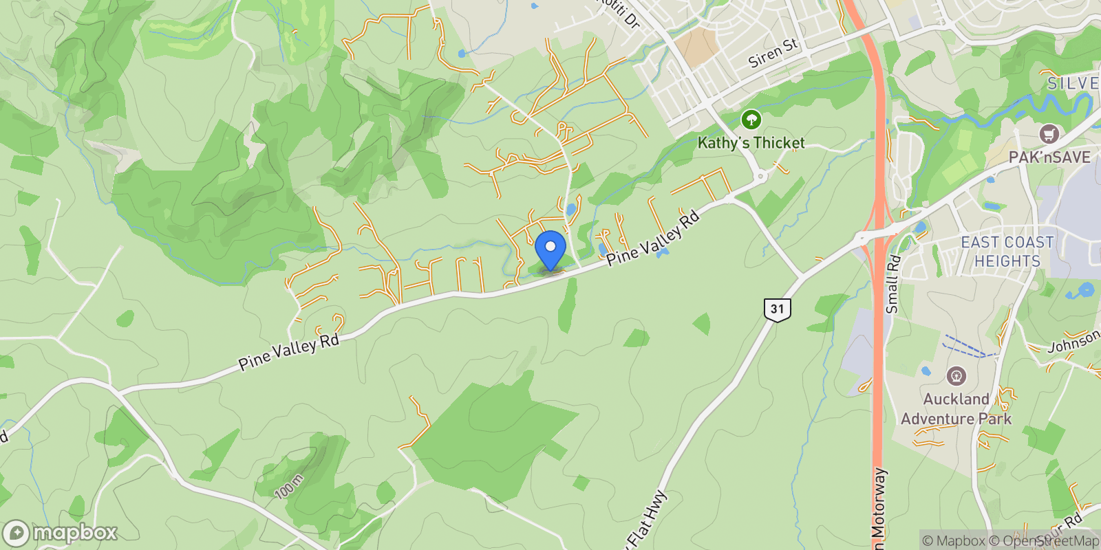 Map showing 240 Pine Valley Road, Dairy Flat, Rodney, AUK, Dairy Flat, Auckland, New Zealand.