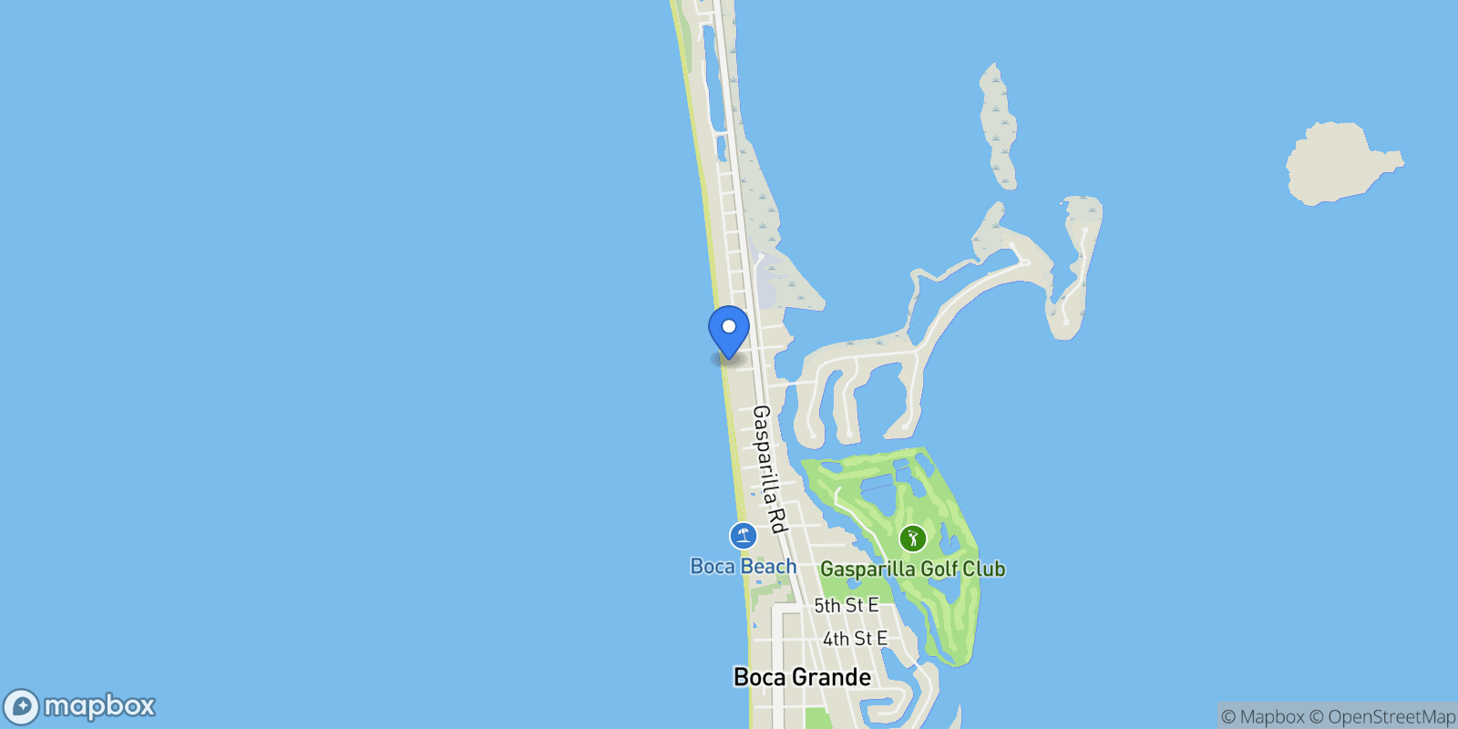 Map showing 1701 17th Street W, Boca Grande, FL 33921, Boca Grande, Florida, United States.