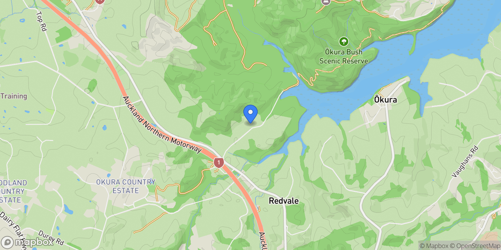 Map showing 49 Haigh Access Road Redvale, Auckland, Auckland, Auckland, New Zealand.