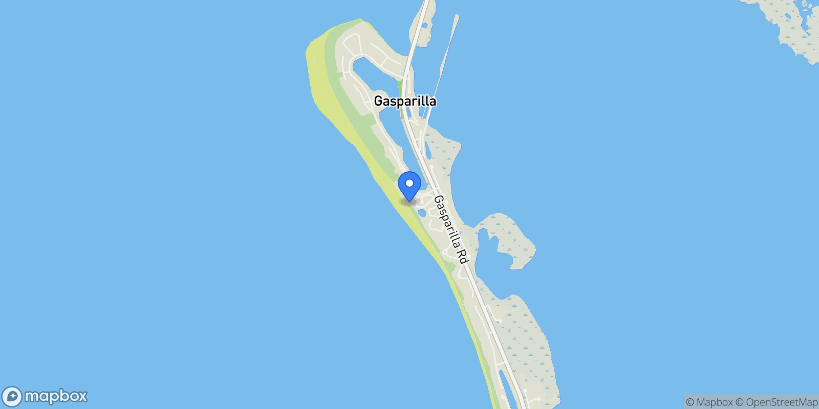 Map showing 5000 Gasparilla Road #BC 103, Boca Grande, FL 33921, Cape Haze, Florida, United States.