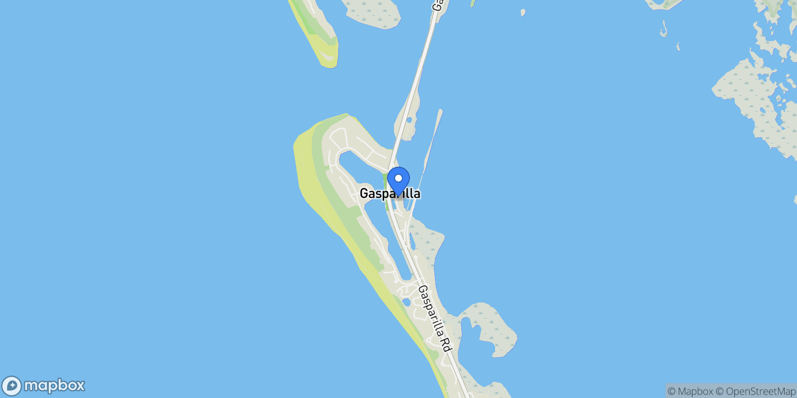 Map showing 5856 GASPARILLA RD, #MV26, Boca Grande, FL 33921, Cape Haze, Florida, United States.
