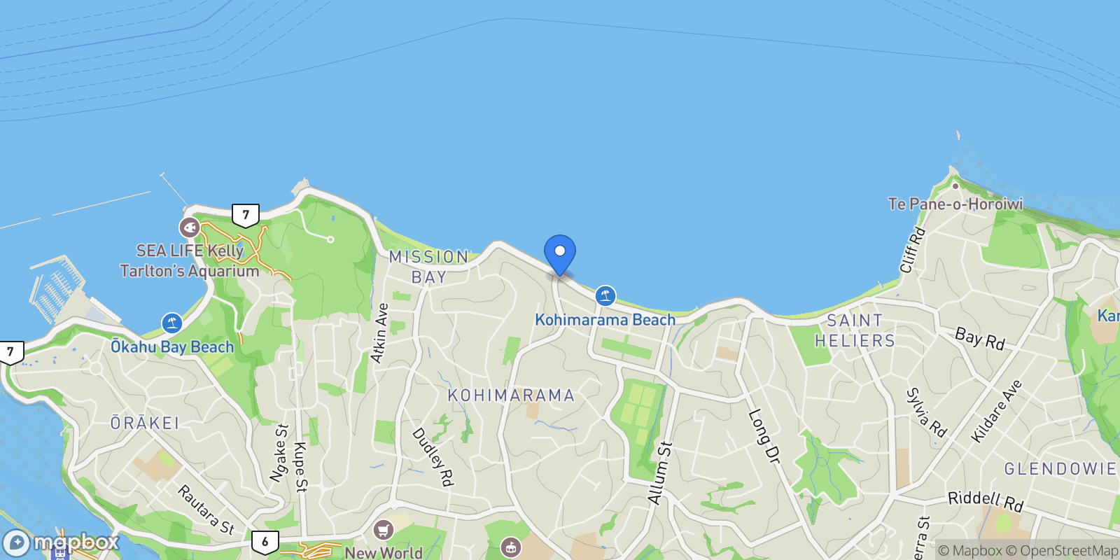 Map showing 2/195 Tamaki Drive, Kohimarama, Auckland City, AUK, Auckland, Auckland, New Zealand.