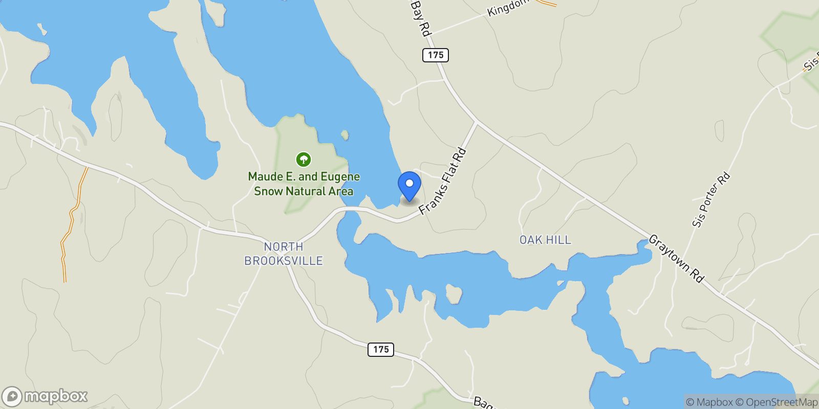 Map showing 111 Franks Flat Road, Sedgwick, ME 04676, Sedgwick, Maine, United States.