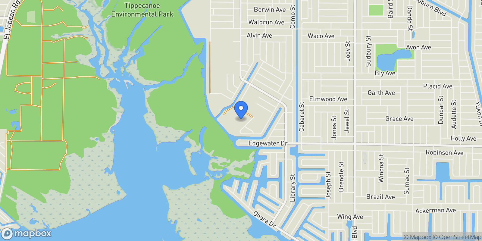 Map showing 3700 Como Street, Port Charlotte, FL 33948, Port Charlotte, Florida, United States.
