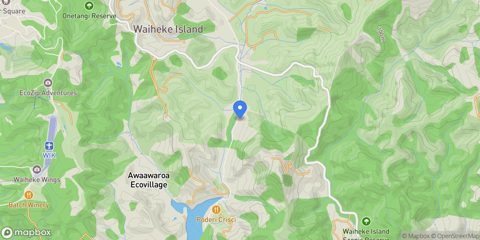 Map showing 79-85 Awaawaroa Road, Waiheke Island, AUK, Waiheke Island, Auckland, New Zealand.