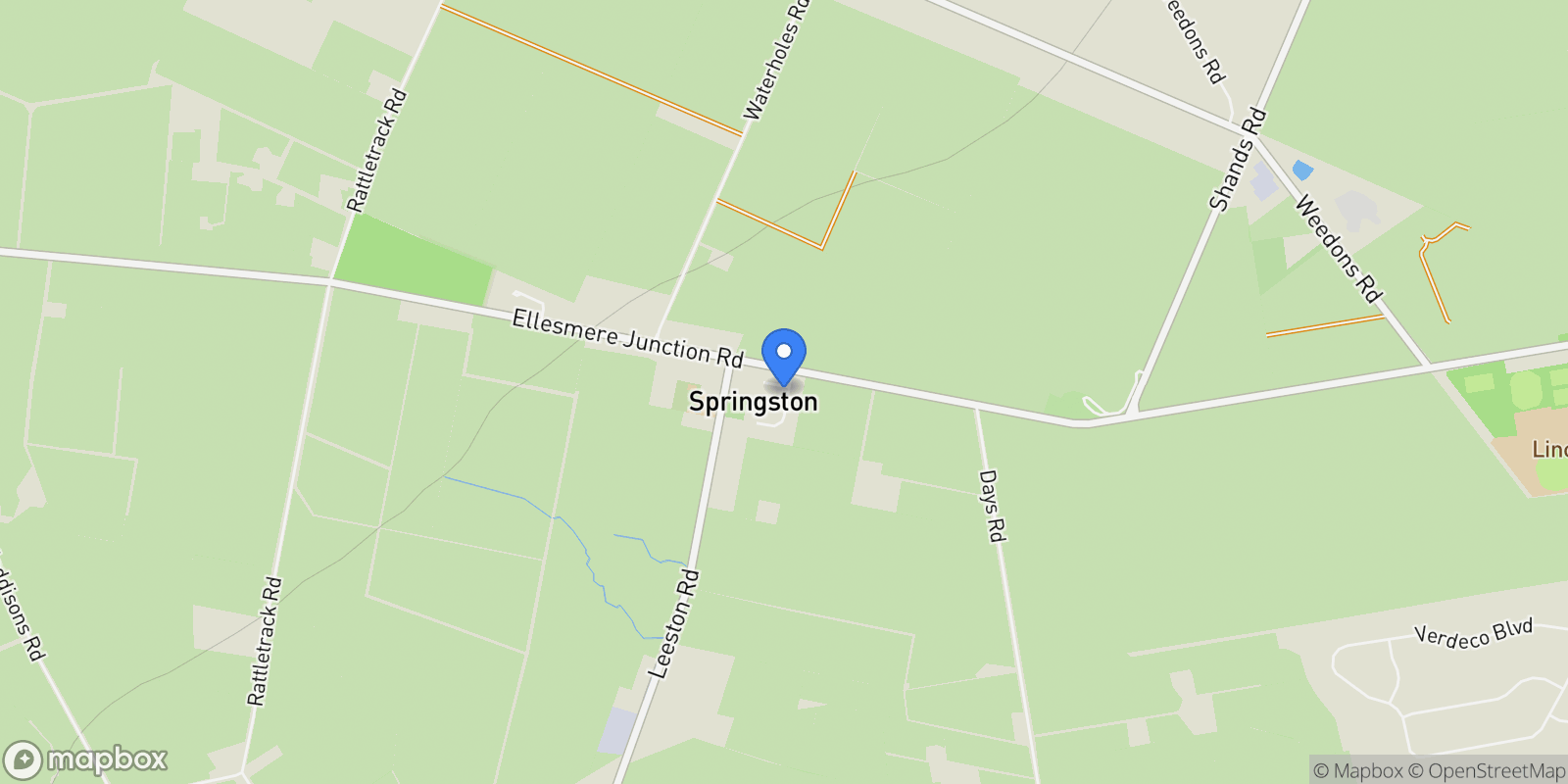 Map showing 8 Everest Way Selwyn, Springston, CAN 7616, Springston, Canterbury, New Zealand.