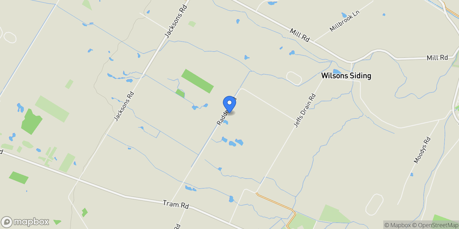 Map showing 114 Raddens Road Ohoka, Christchurch, CAN, Ohoka, Canterbury, New Zealand.