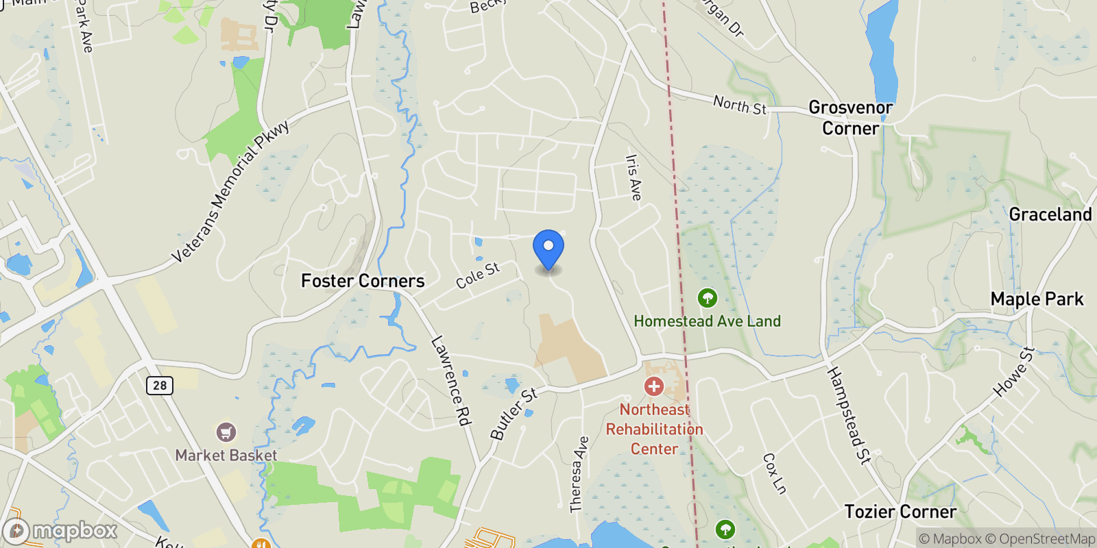 Map showing 35 Fraser Drive, Salem, NH 03079, Salem, New Hampshire, United States.