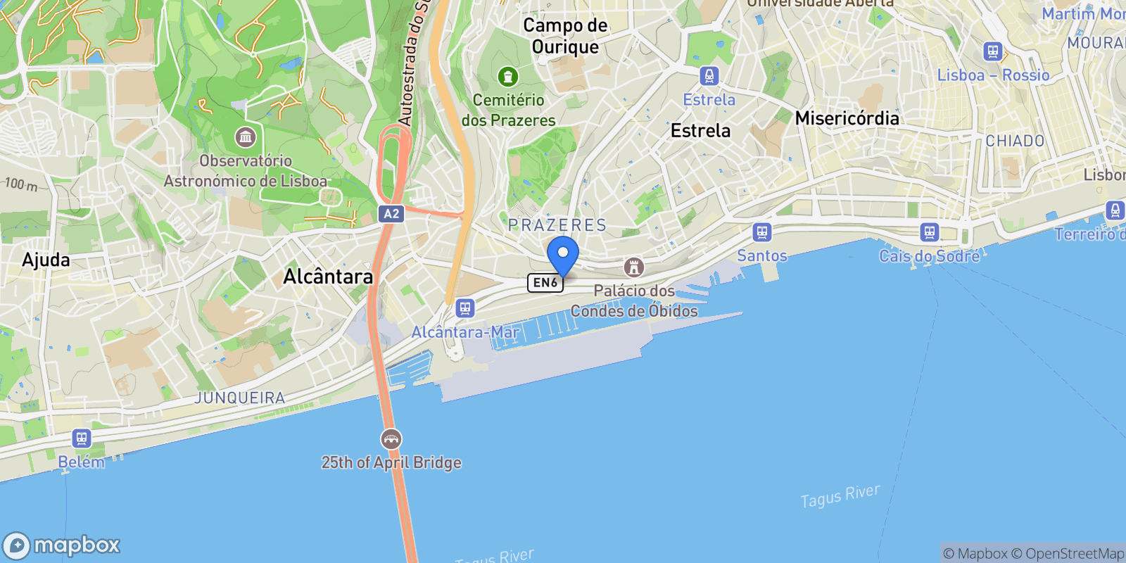 Map showing Estrela, Portugal, Estrela, Lisbon, Portugal.