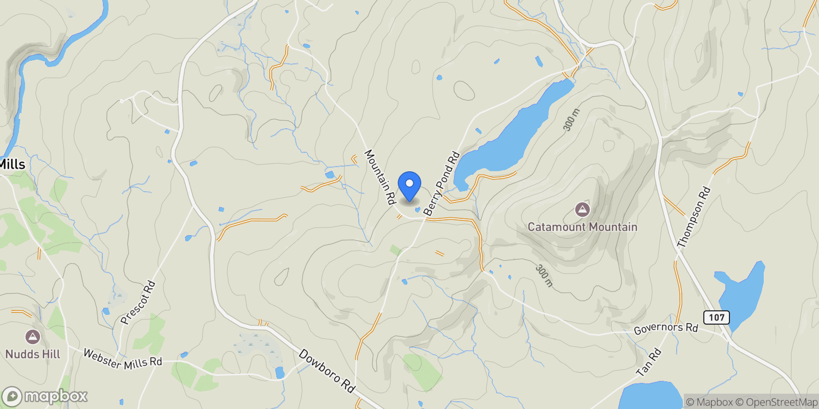 Map showing 268 Mountain Road, Pittsfield, NH 03263, Pittsfield, New Hampshire, United States.