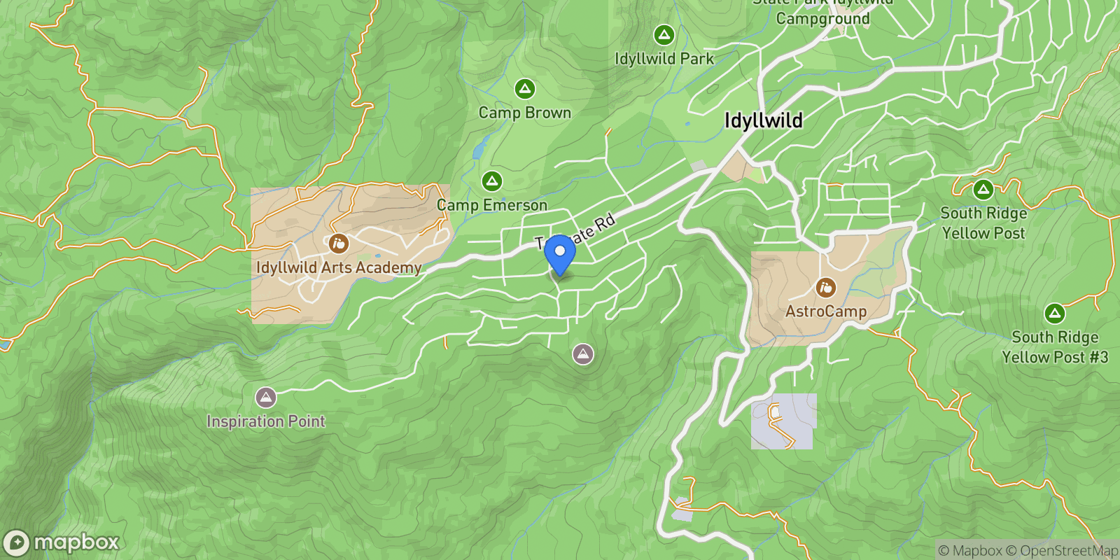 Map showing 26800 Meadow Glen Drive , Idyllwild-Pine Cove, CA 92549, Idyllwild-Pine Cove, California, United States.