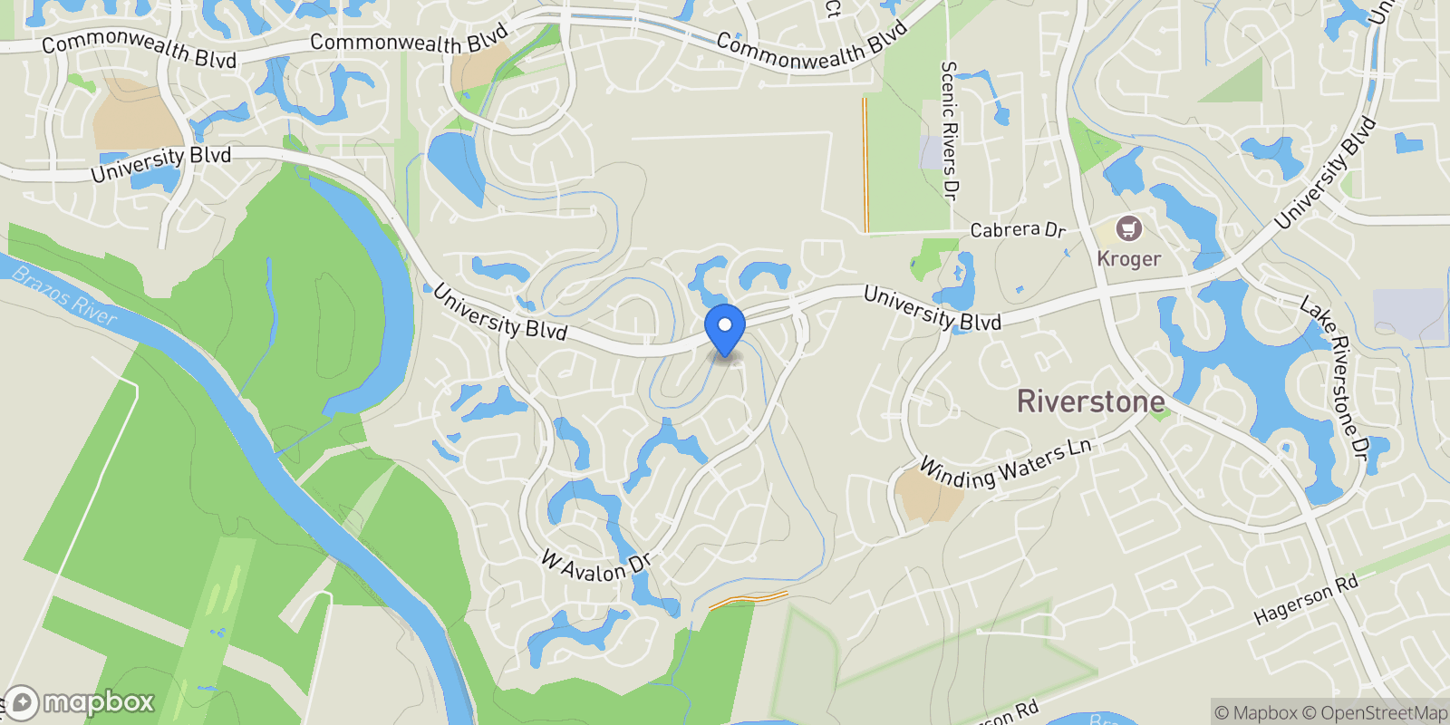 Map showing 5515 Flyers Cove Lane, Rosenberg, Texas, United States.