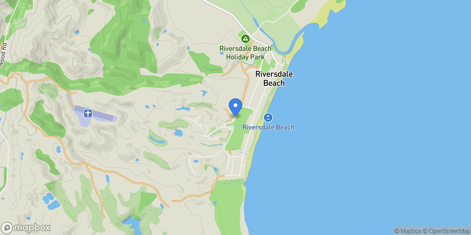 Map showing 13 Otaraia Road, Riversdale Beach, WGN 5872, Riversdale Beach, Wellington, New Zealand.