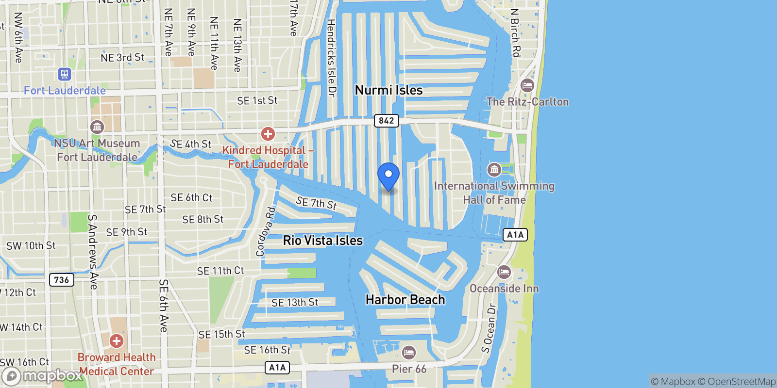 Map showing 650 Royal Plaza Dr, Fort Lauderdale, FL, Fort Lauderdale, Florida, United States.