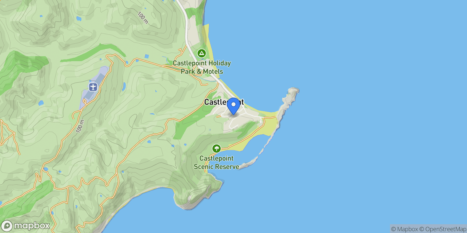 Map showing 11 Guthrie Crescent, Castlepoint, WGN 5889, Castlepoint, Wellington, New Zealand.