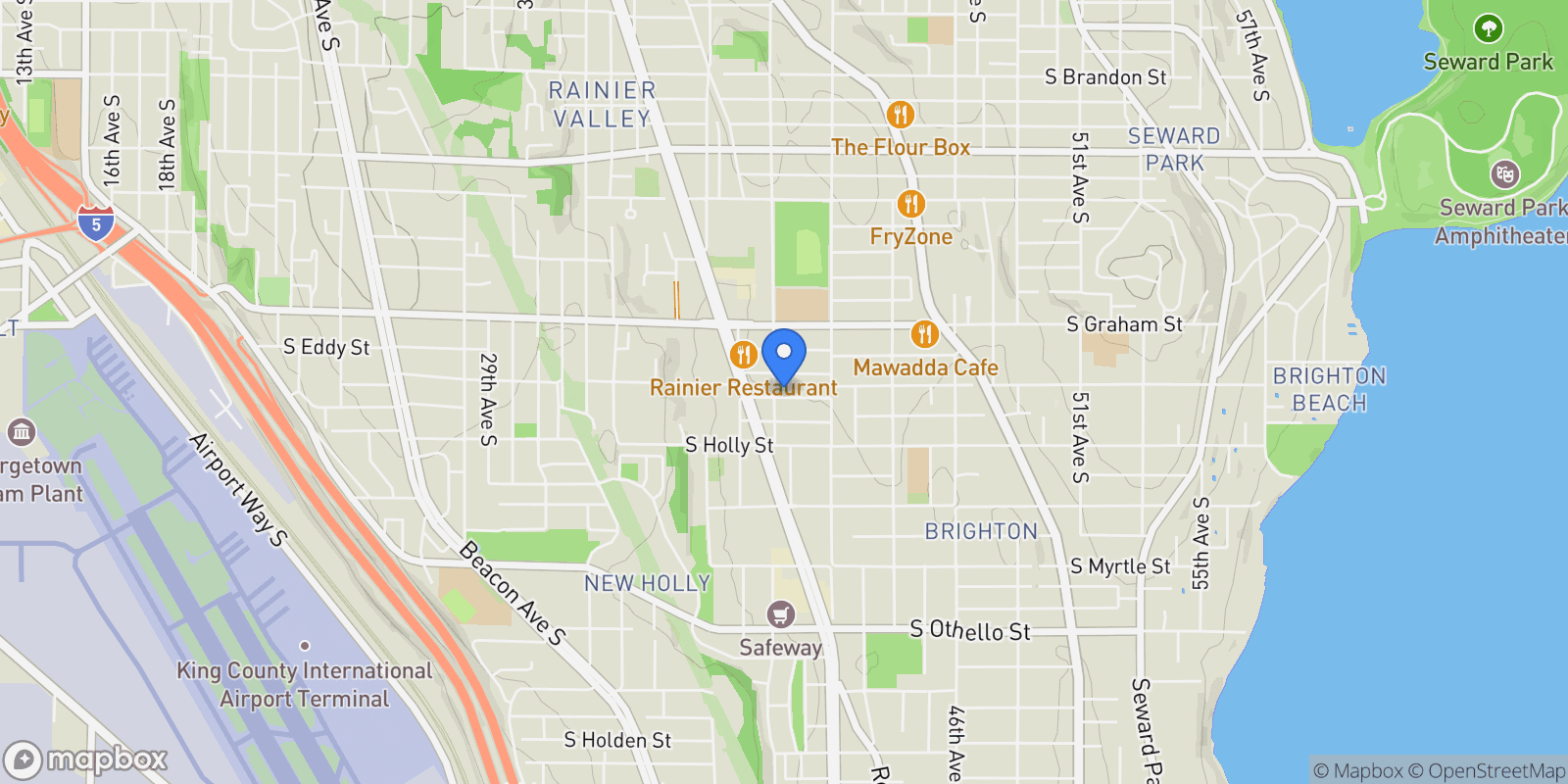 Map showing 3906 S Morgan St , Seattle, WA 98118, Seattle, Washington, United States.