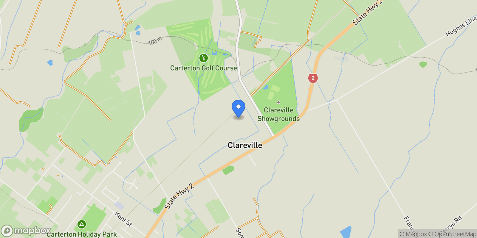 Map showing 3 Nicholson Road Clareville, Wairarapa, WGN 5713, Clareville, Wellington, New Zealand.