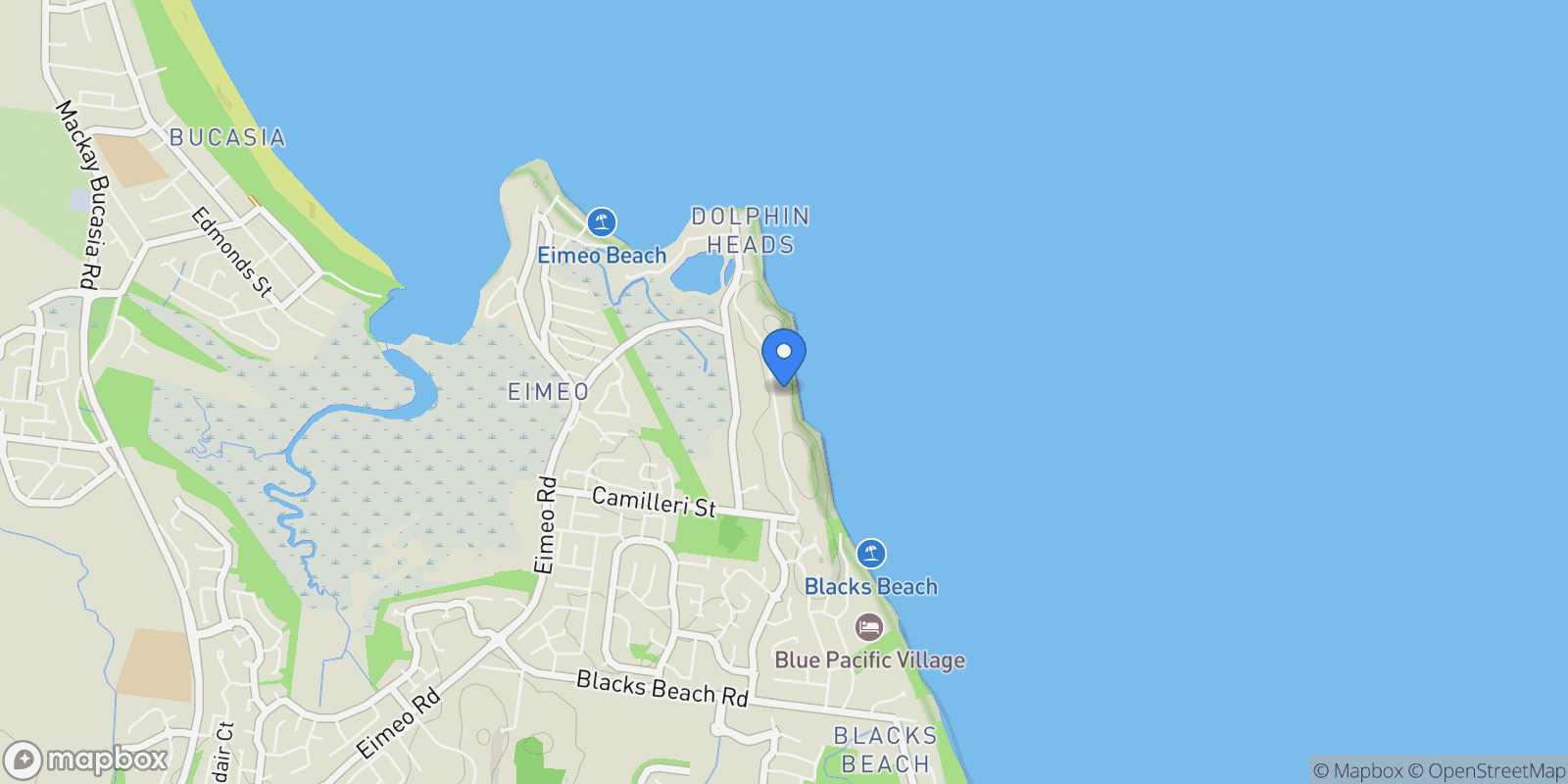 Map showing 40 Ian Wood Dr, Dolphin Heads QLD 4740, Australia, Dolphin Heads, Queensland, Australia.