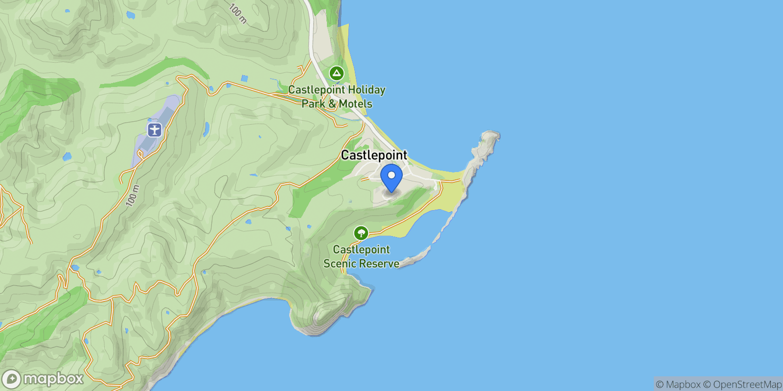 Map showing 39 Balfour Crescent, Castlepoint, Wairarapa, WGN 5889, Castlepoint, Wellington, New Zealand.