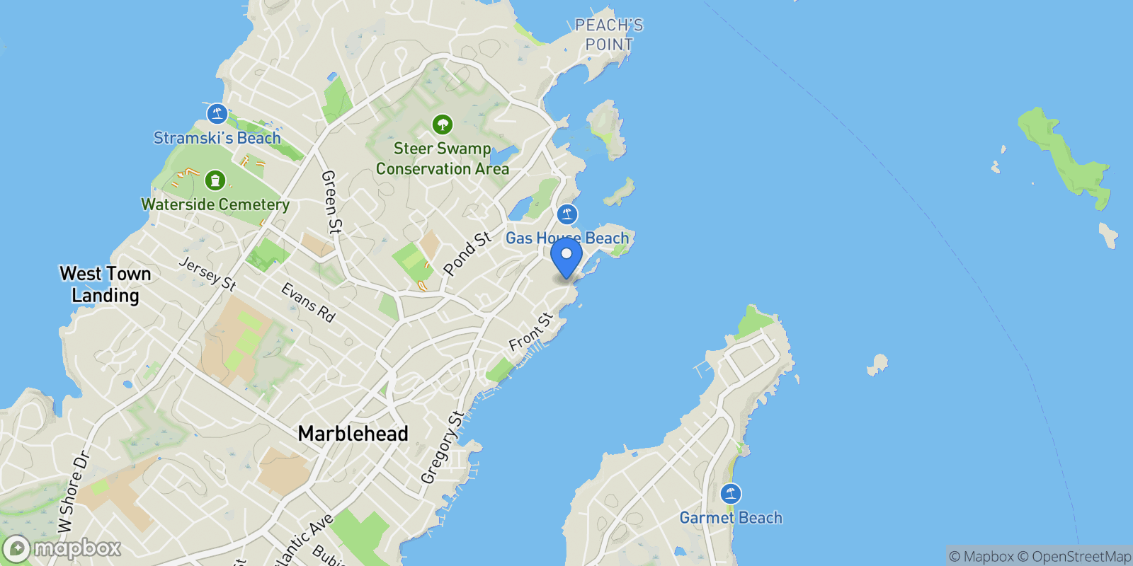 Map showing 13 Selman Street, Marblehead, MA 01945, Marblehead, Massachusetts, United States.