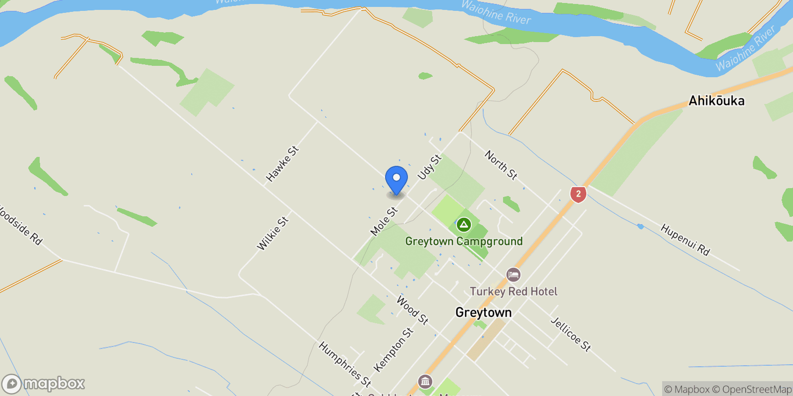 Map showing 4-6 Mole Street, Greytown, Wairarapa, NEW ZEALAND, Greytown, Wellington, New Zealand.