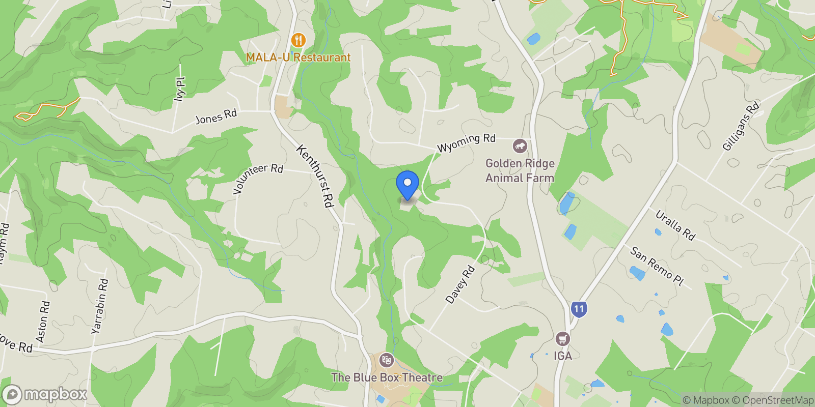 Map showing 3 Langford Rd, Dural NSW 2158, Australia, Dural, New South Wales, Australia.