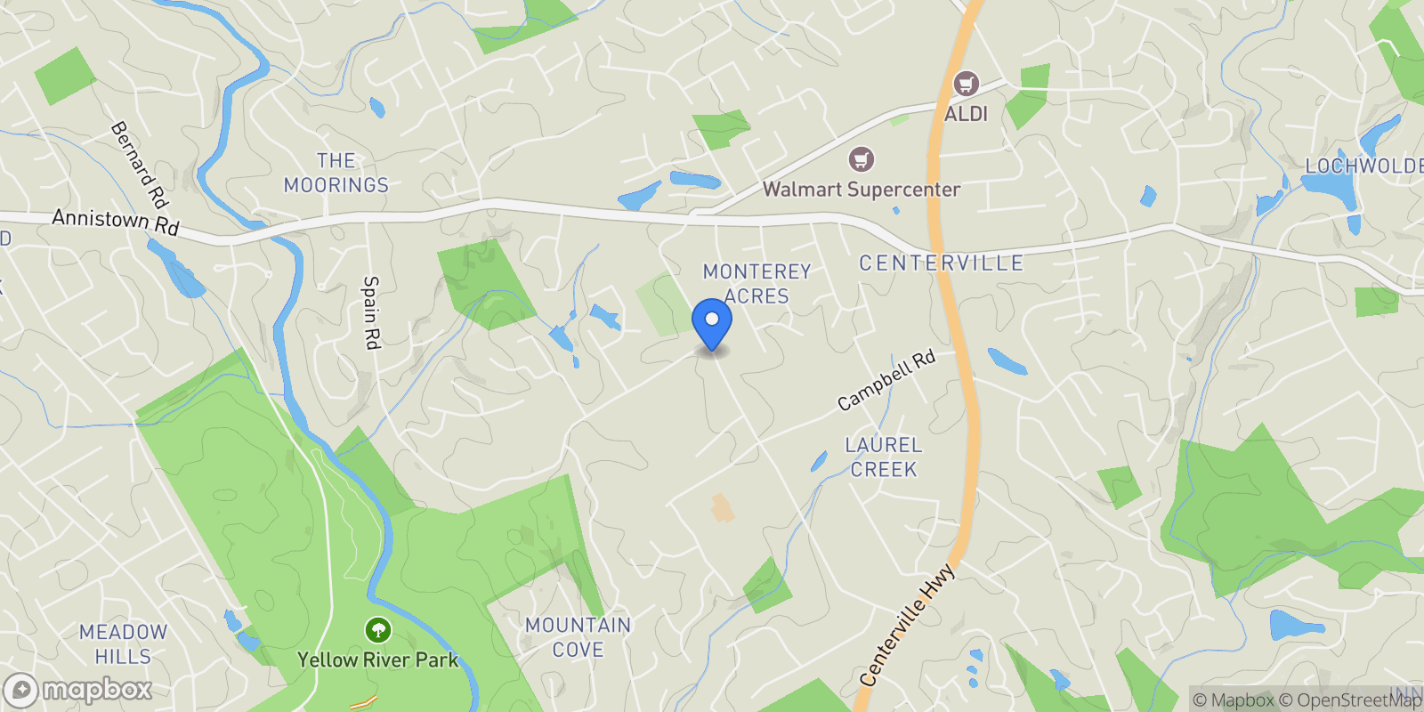 Map showing 3462 Johnson Drive, Snellville, Georgia, United States.