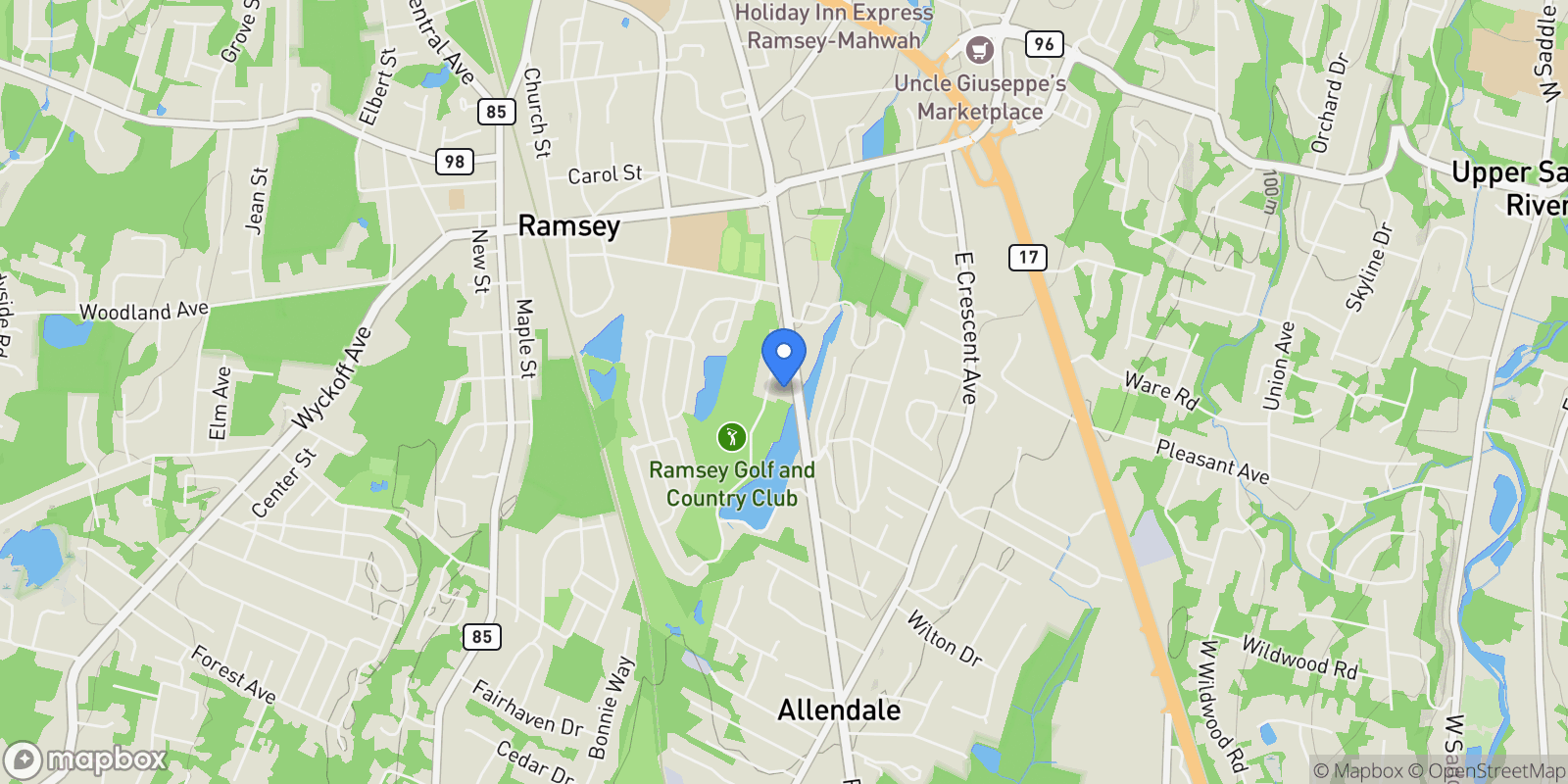 Map showing 193 S Franklin Turnpike, Ramsey, NJ 07446, Ramsey, New Jersey, United States.