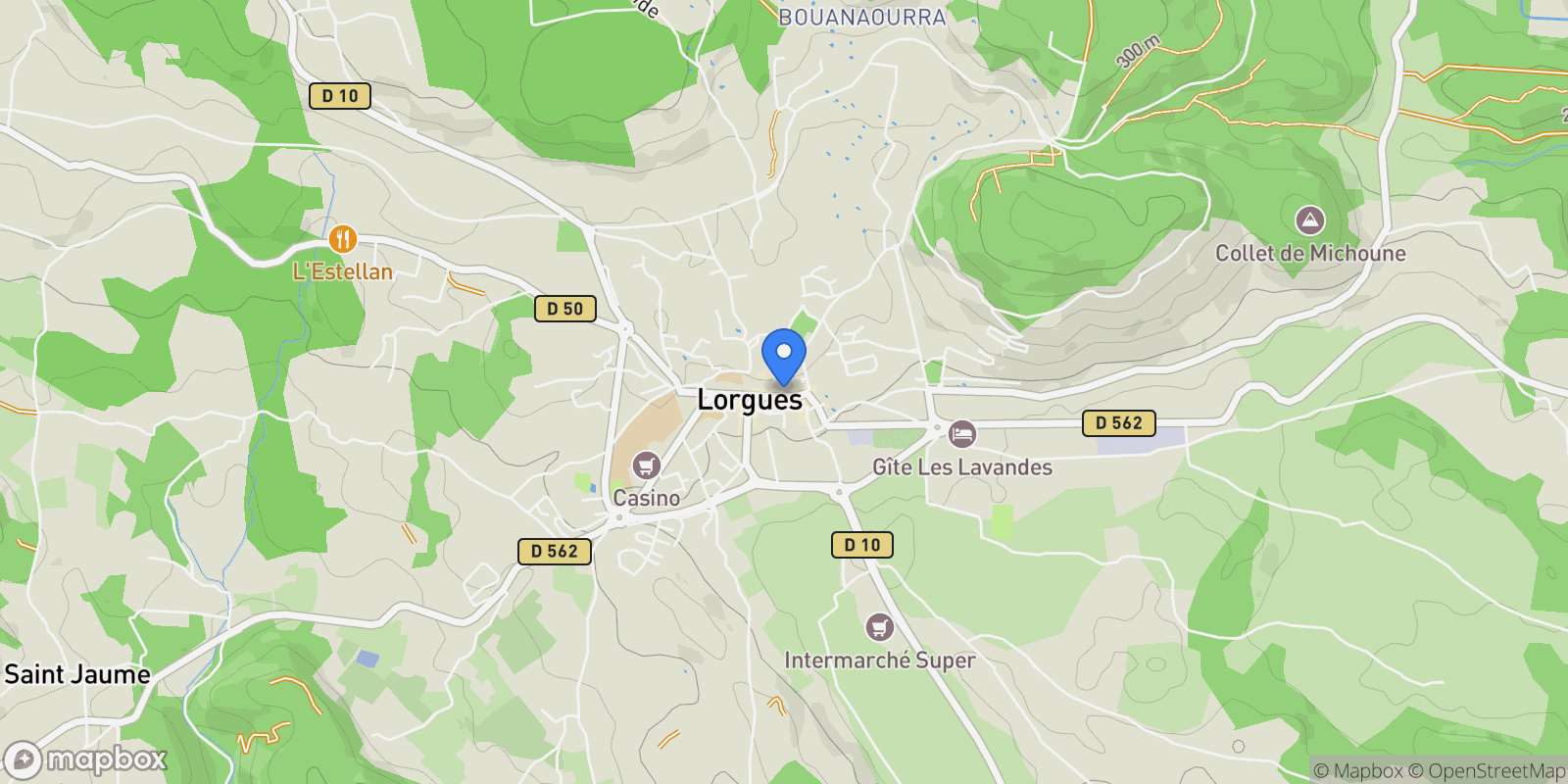 Map showing 83510 Lorgues, France, Lorgues, Provence-Alpes-Côte d'Azur, France.