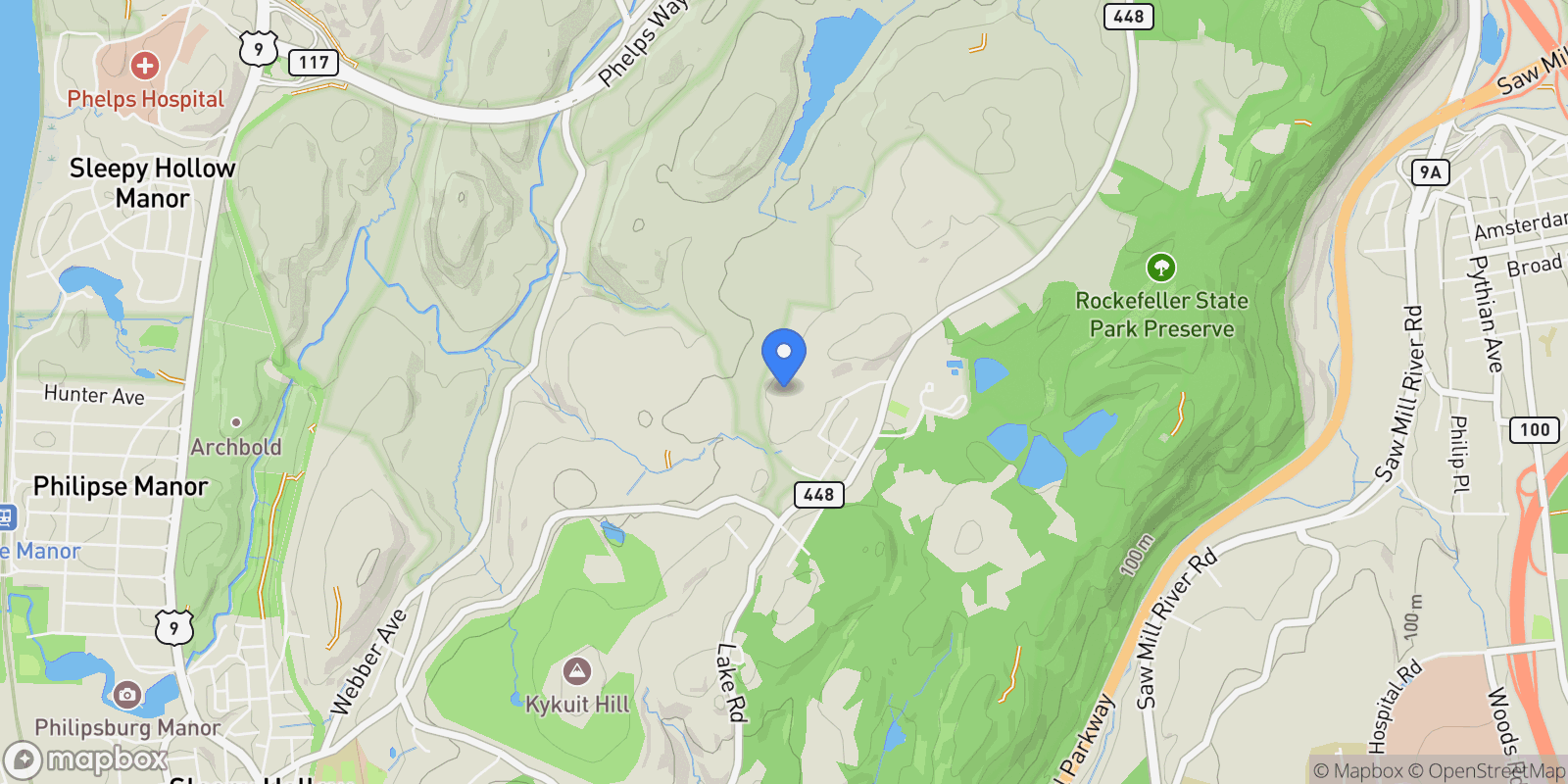 Map showing 48 Raafenberg Road, Sleepy Hollow, New York, United States.