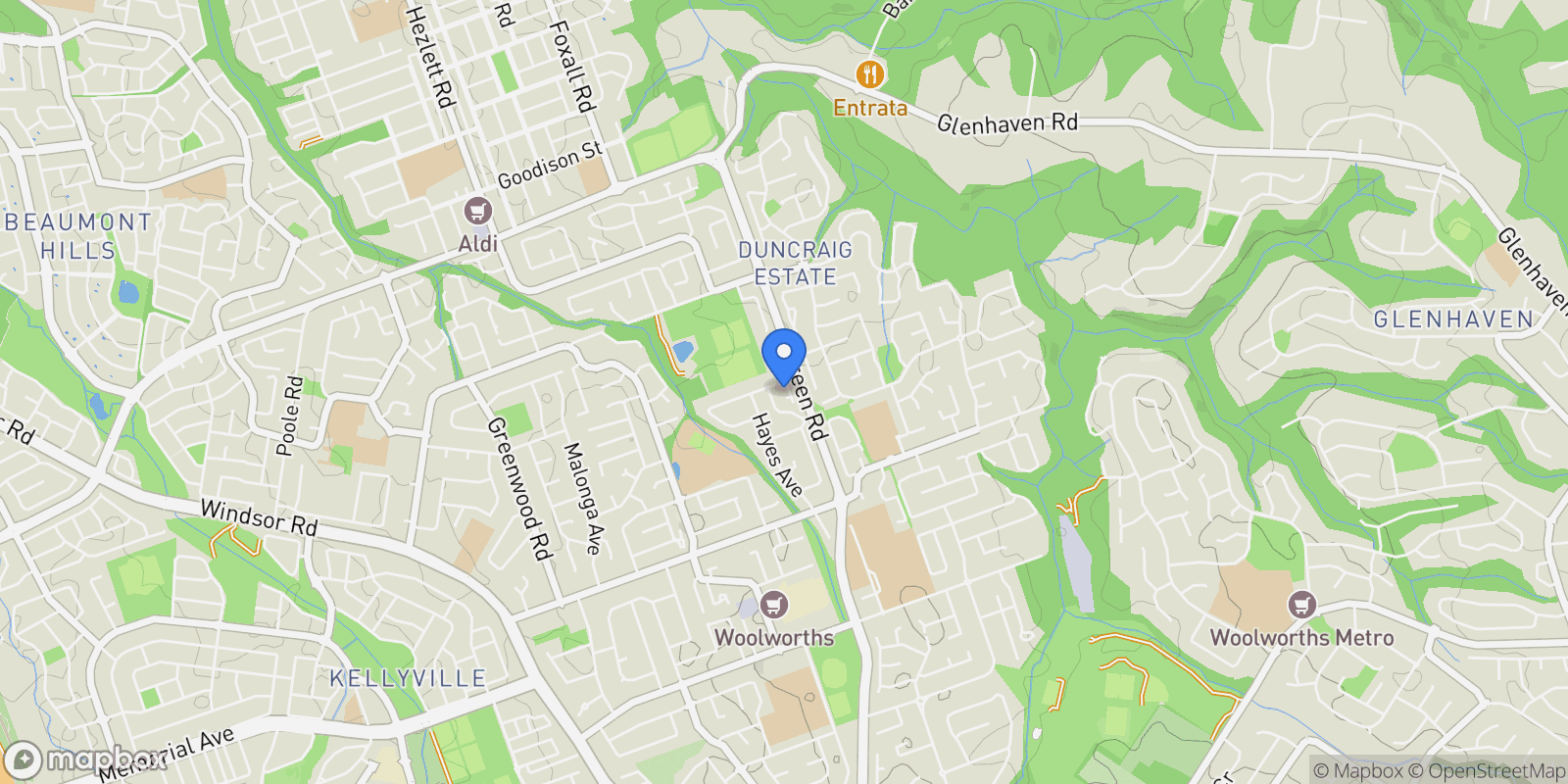 Map showing 3-9 Nimbus Cl, Kellyville NSW 2155, Australia, Kellyville, New South Wales, Australia.