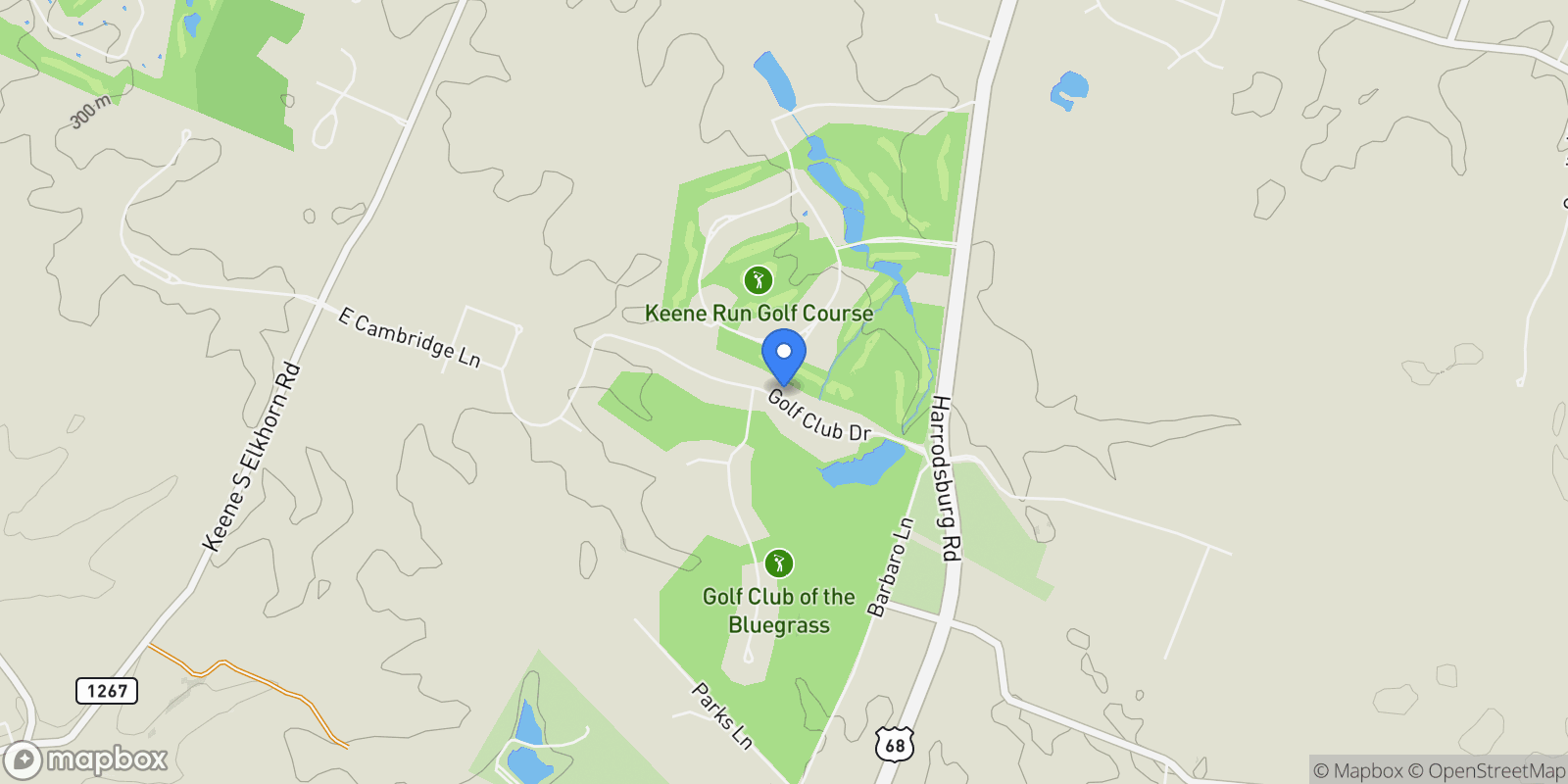 Map showing 110 Golf Club Drive, Nicholasville, KY 40356, Nicholasville, Kentucky, United States.