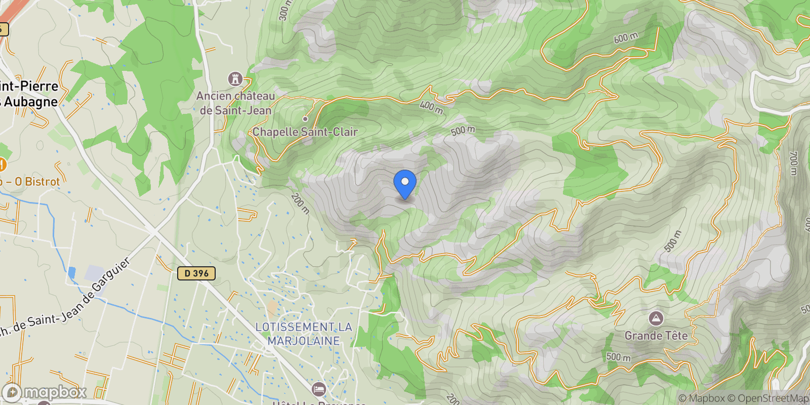 Map showing Gémenos, Provence-Alpes-Côte d'Azur, France.