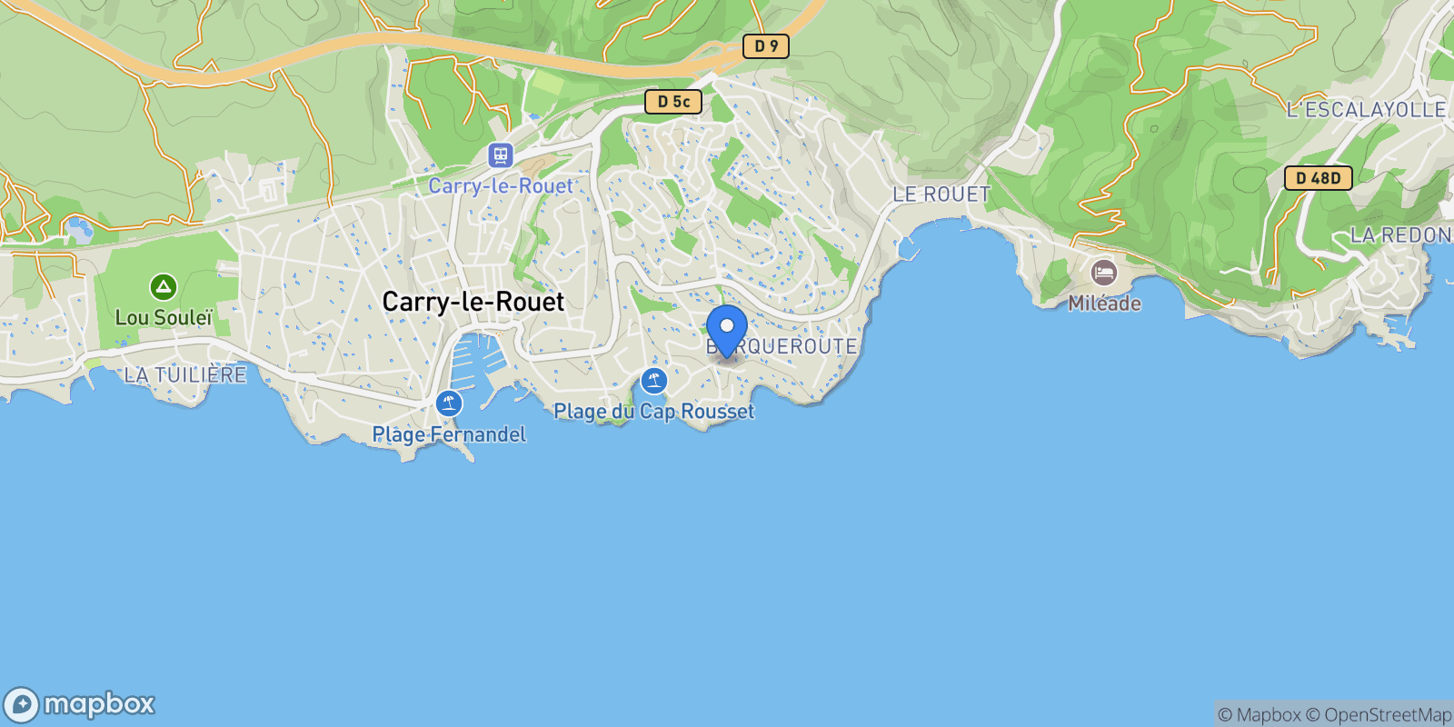 Map showing Carry-le-Rouet, Provence-Alpes-Côte d'Azur, France.