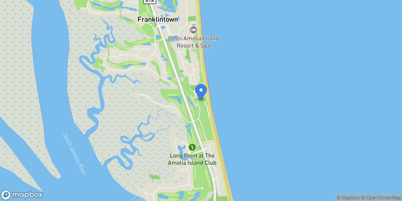 Map showing 1547 PIPER DUNES Place, Fernandina Beach, Florida, United States.