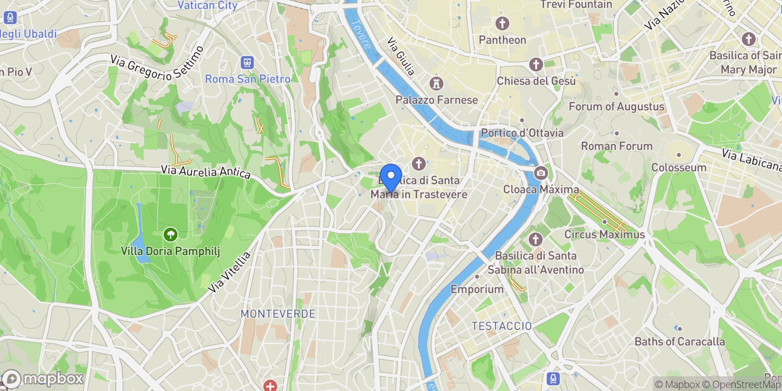 Map showing VIA BARTOLOMEO GALLETTI, Rome, Lazio, Italy.