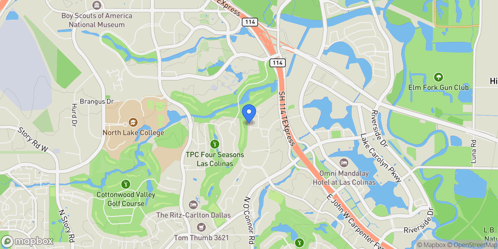 Map showing 4819 Cloudcroft Lane, Irving, Texas, United States.