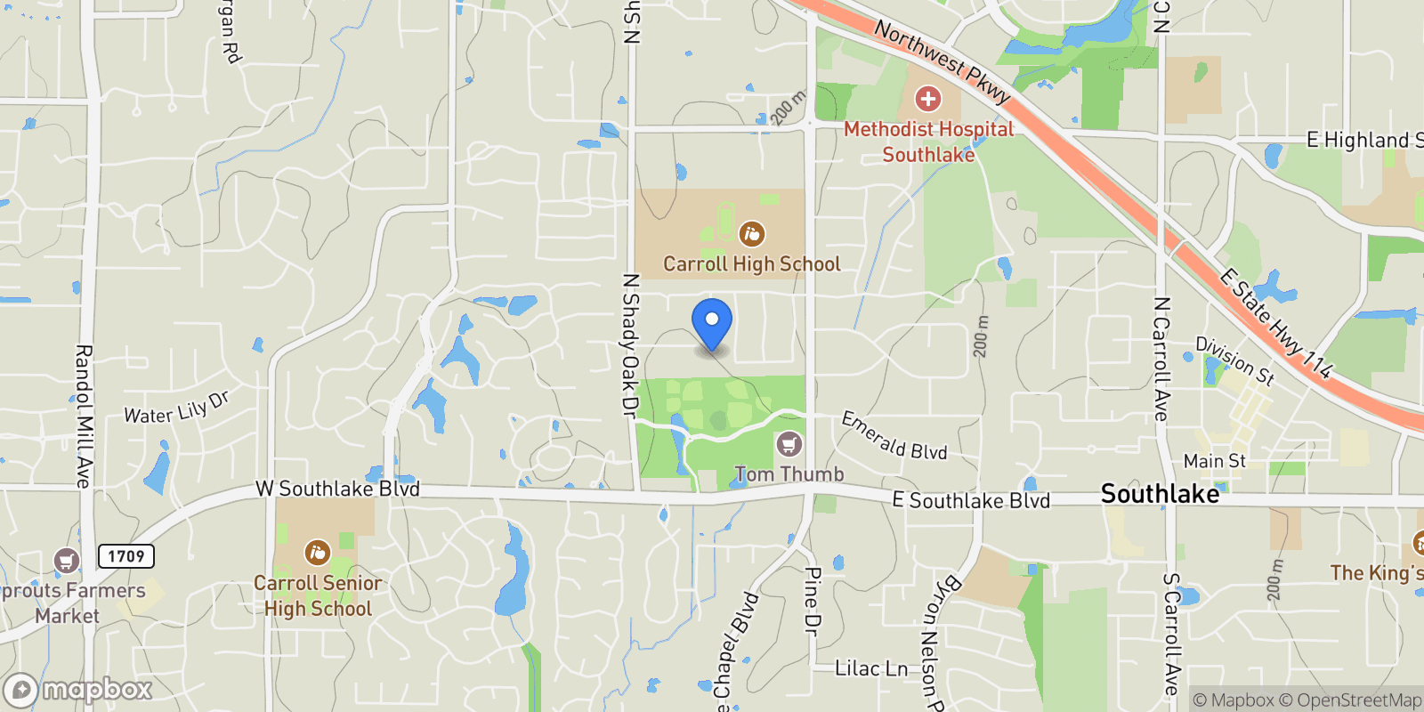 Map showing 455 Love Henry Court, Grapevine, Texas, United States.