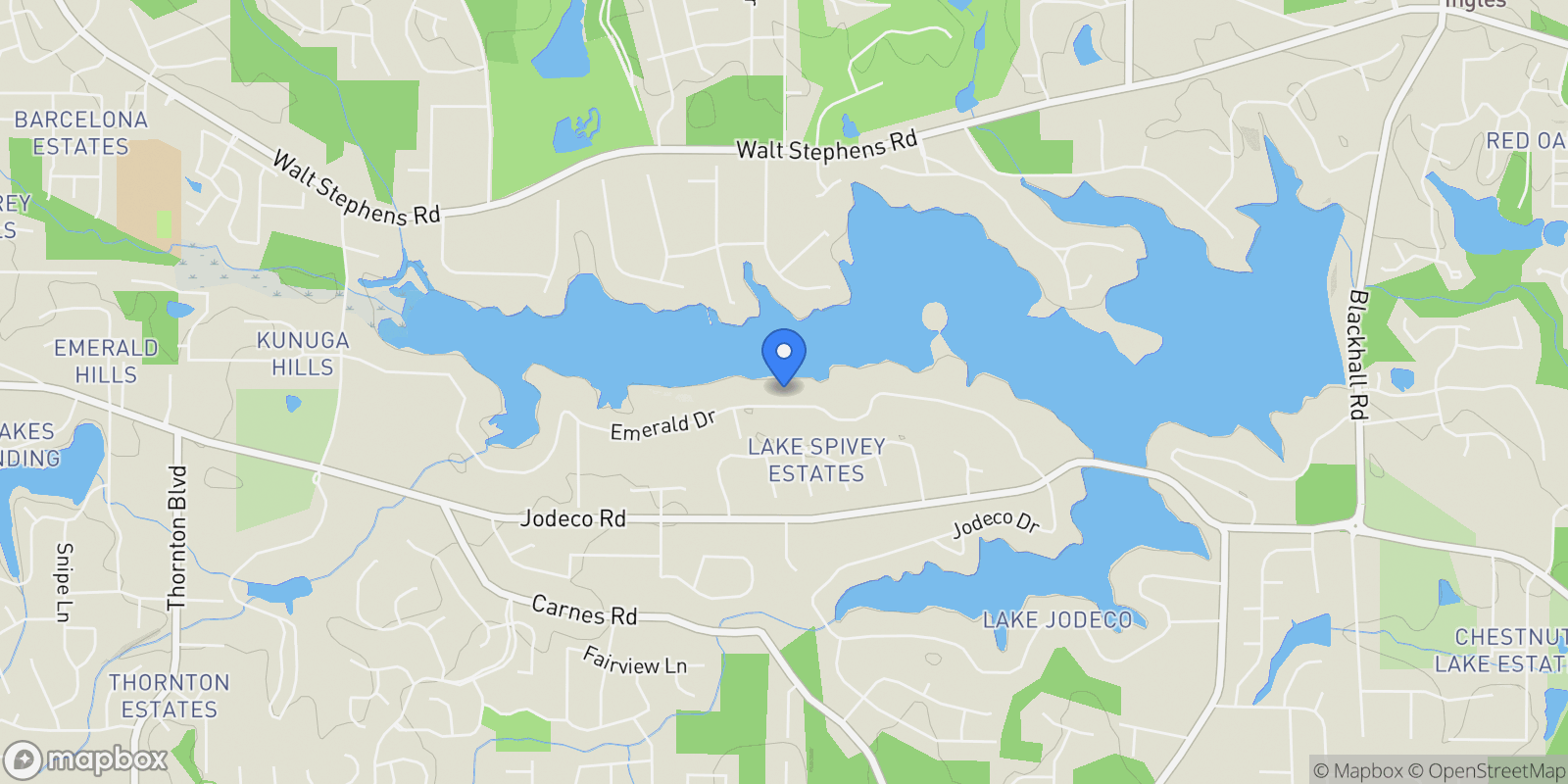 Map showing 2730 Emerald Drive, Jonesboro, Georgia, United States.