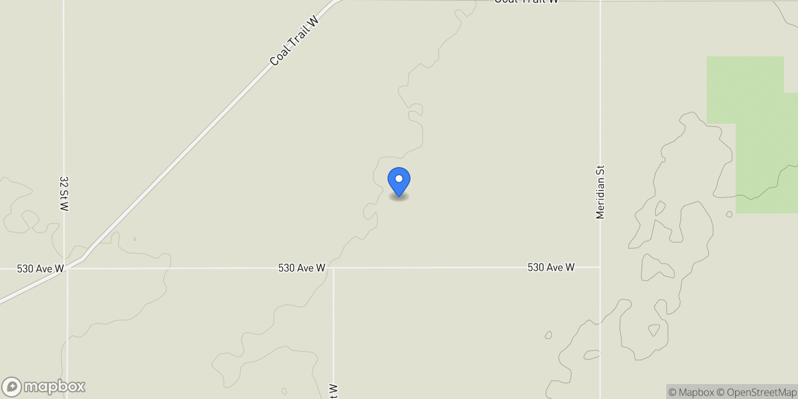 Map showing 530 Ave W, Rural Foothills M.D., AB T1S 1B4, High River, Alberta, Canada.