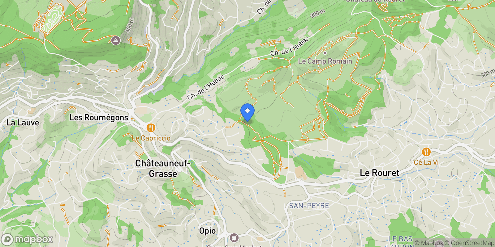 Map showing Châteauneuf, Provence-Alpes-Côte d'Azur, France.