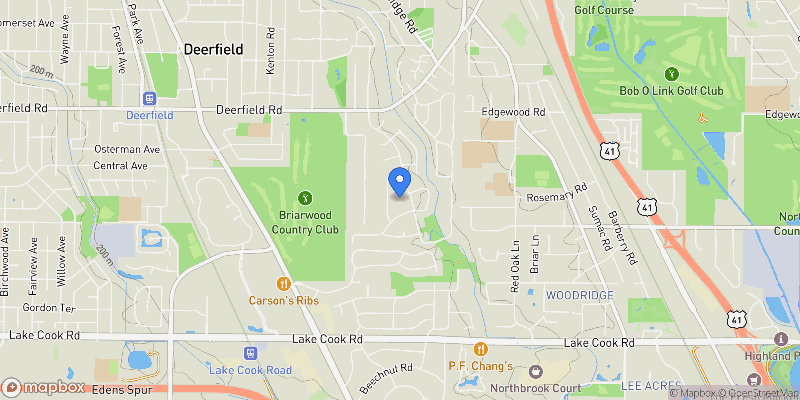 Map showing 5 Kildare Court, Riverwoods, Illinois, United States.